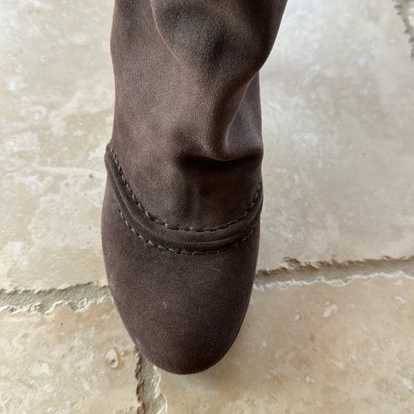 Prada suede 4 inch heel boot with piping - Picture 8 of 9